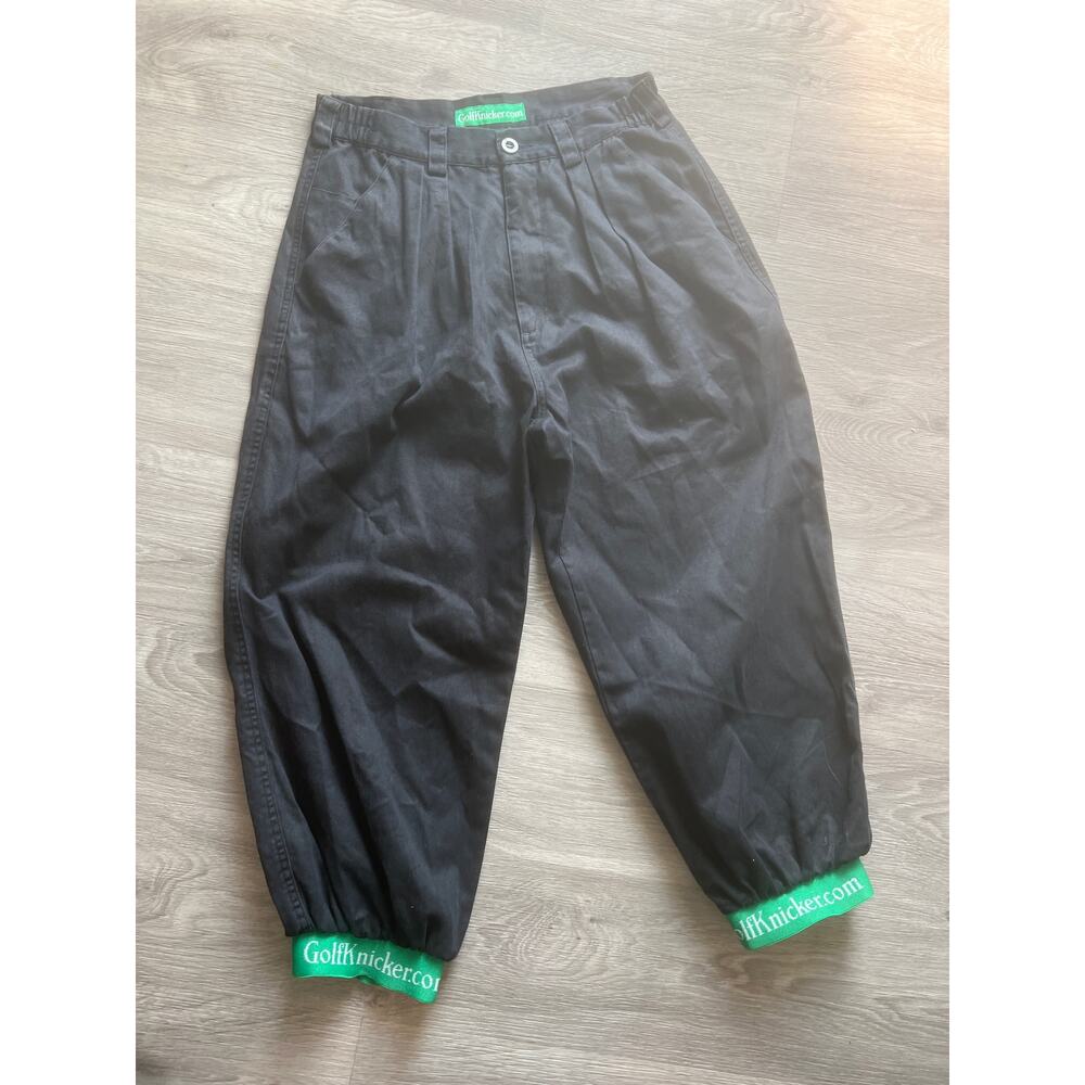 GolfKnicker.com size 28 short blue and green gold knickers pants